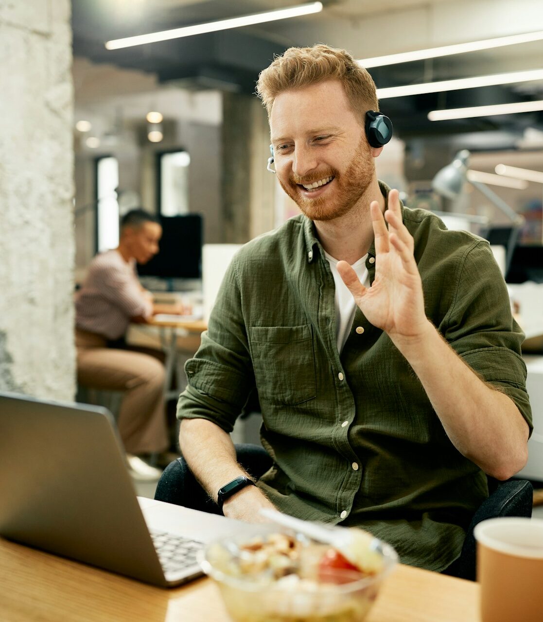 Customer Service Rep on the phone