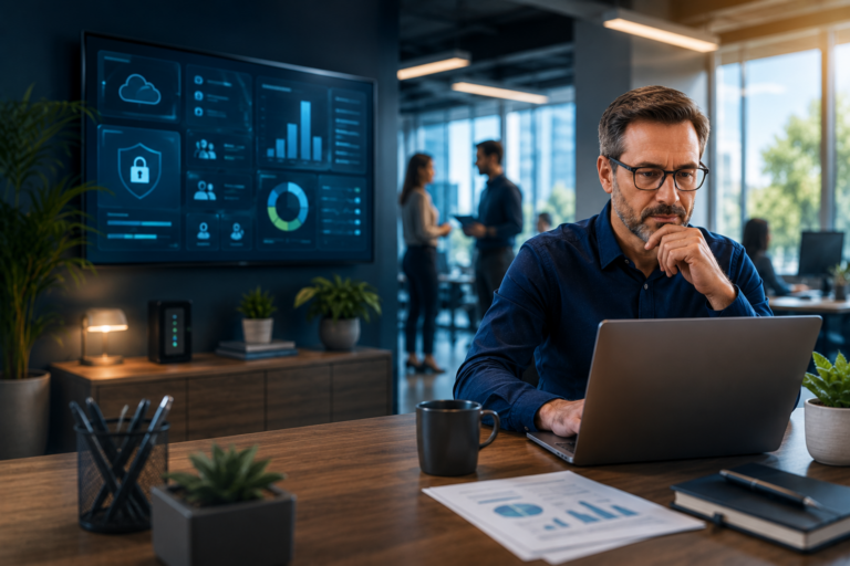 Modern Office Analytics Workspace